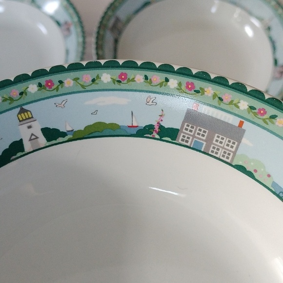 Sakura Nantucket Soup Cereal Bowls by Claire Murraye, Set of 2 - Picture 5 of 8